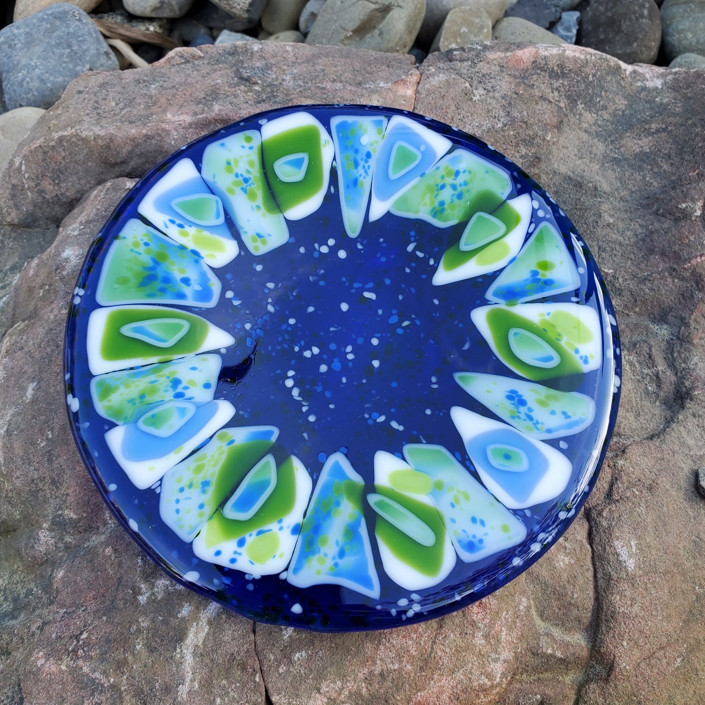 Pelagic Fused Glass Plate Set