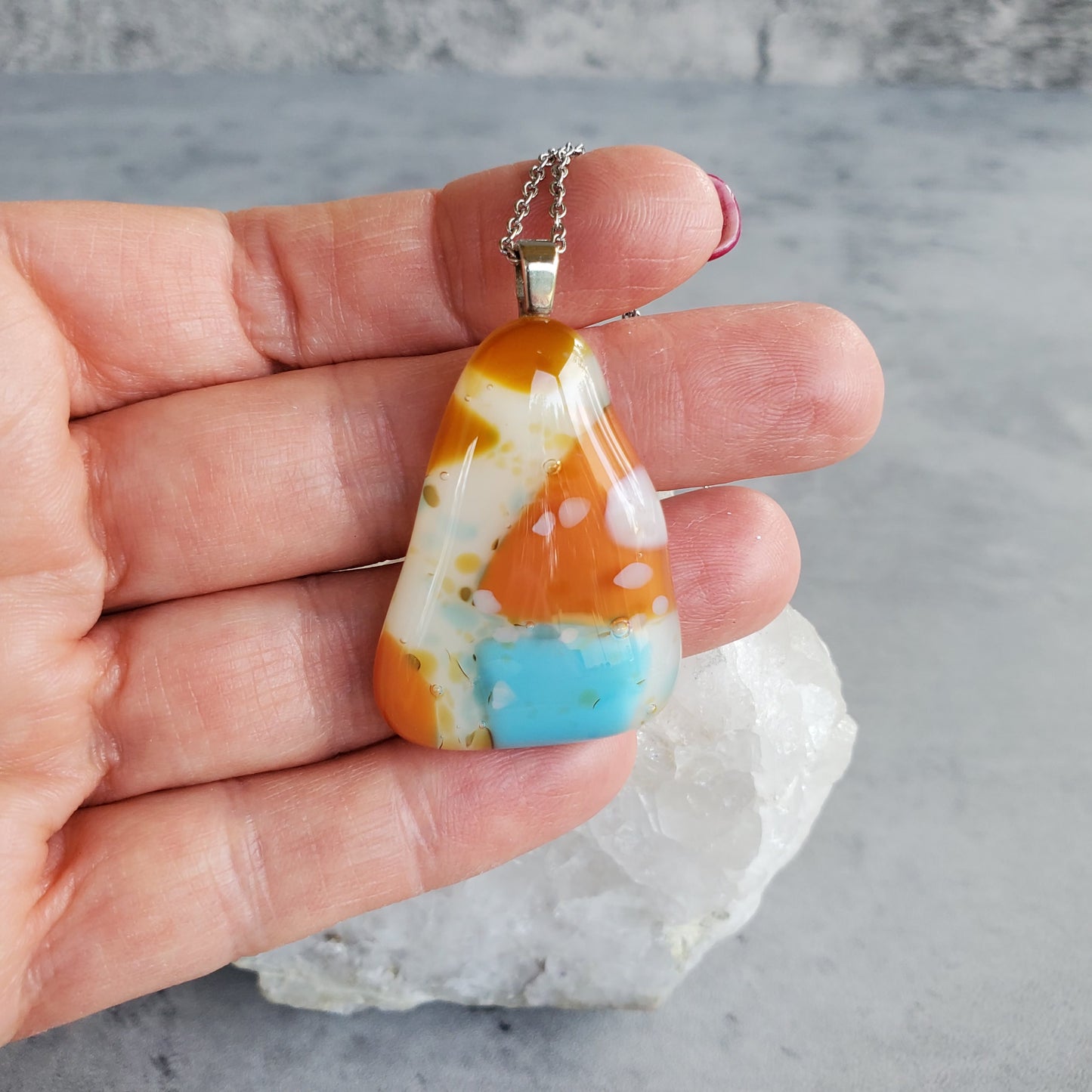 Fused Glass Pendant