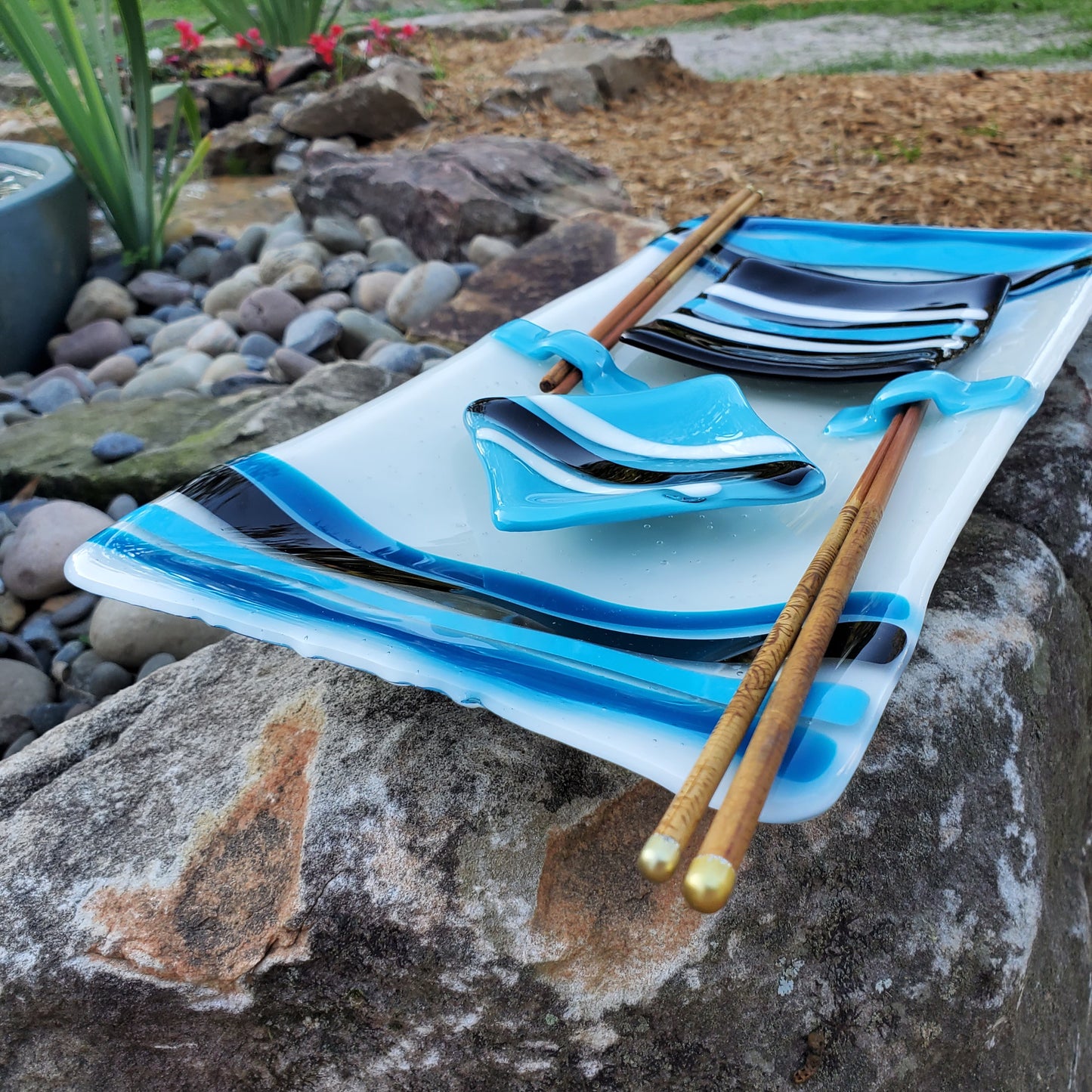 Ocean Wave Sushi Set for Two